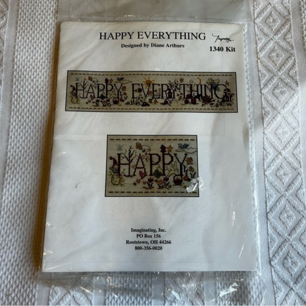 NWT Imaginating Happy Everything‎ Needle Point Embroidery Kit